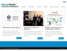 Tablet Screenshot of mastervision-interactive.com